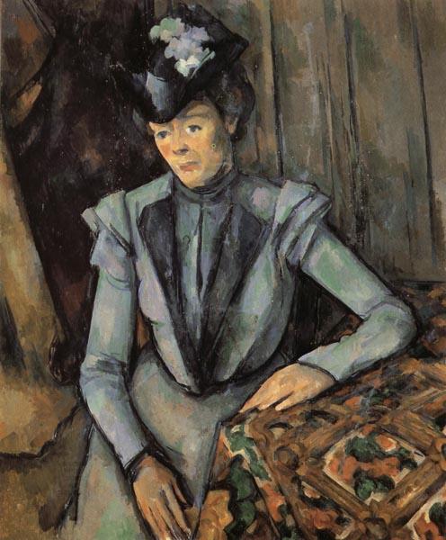 Paul Cezanne Woman in Blue China oil painting art